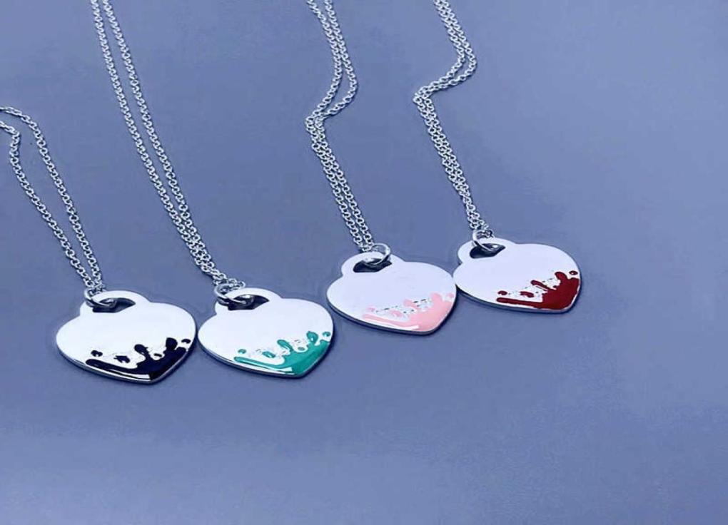 Women Classic Fashion S925 Sterling Silver Blue Pink Black Splash Enamel HeartShaped Necklace Luxury Brand Jewelry Gift2538959
Women Classic Fashion S925 Sterling Silver Blue Pink Black Splash Enamel HeartShaped Necklace Luxury Brand Jewelry Gift2538959
