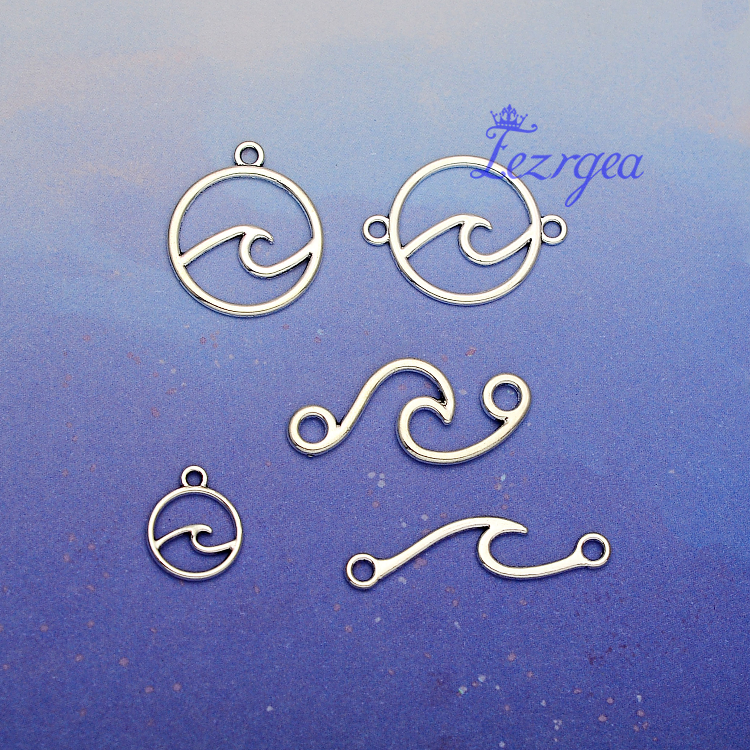 Antique Silver Plated Ocean Wave Connector Charms Pendants DIY Earring Necklace Keychain Supplies Jewelry Making Accessories
Antique Silver Plated Ocean Wave Connector Charms Pendants DIY Earring Necklace Keychain Supplies Jewelry Making Accessories