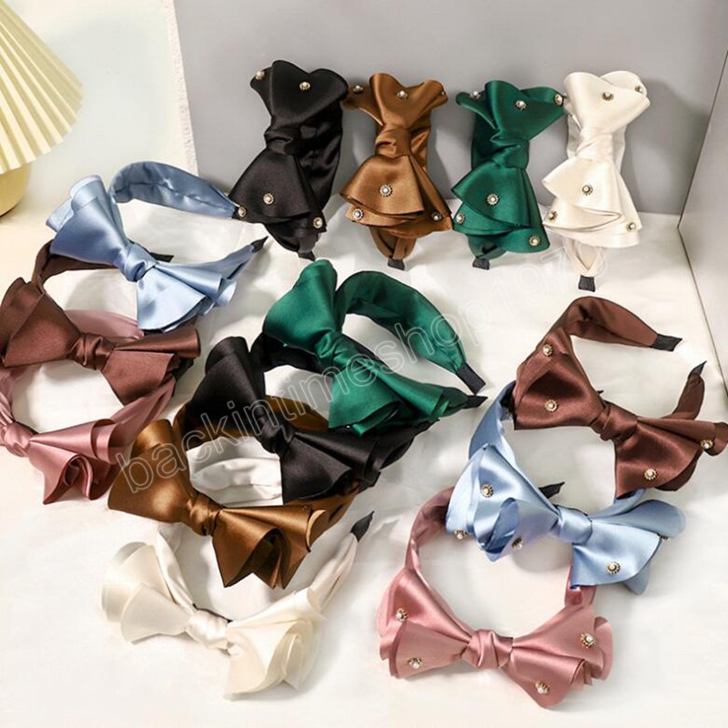 Fashion Hair Accessories For Women Side Pearls Bowknot Headband Solid Color Casual Turban Summer Hairband
Fashion Hair Accessories For Women Side Pearls Bowknot Headband Solid Color Casual Turban Summer Hairband
