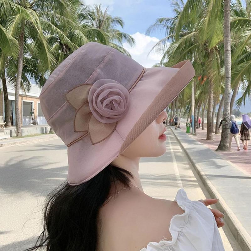 Wide Brim Hats Cloth Caps High-grade Sun-protective Flowers Embroidered Summer UV-visor Women Girls, Blue
Wide Brim Hats Cloth Caps High-grade Sun-protective Flowers Embroidered Summer UV-visor Women Girls, Blue