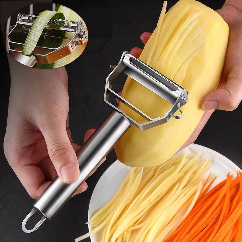 Stainless Steel Peeler Vegetable Peeler Multi-function Fruit Potato Carrot Cucumber Grater Sharp Julienne Peeler Kitchen Tools
Stainless Steel Peeler Vegetable Peeler Multi-function Fruit Potato Carrot Cucumber Grater Sharp Julienne Peeler Kitchen Tools