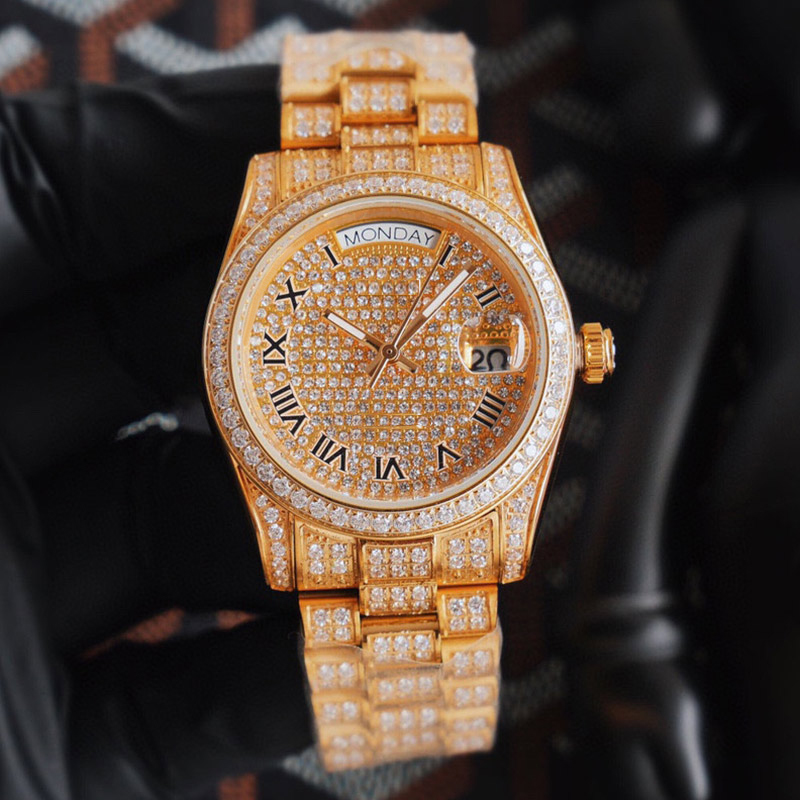 Designer Watch Automatic Mechanical Movement Men 40mm Diamond Wristwatch Classic Business Stainless Steel 904L Wristband Montre De Luxe Gift For Boyfriend, Color2
Designer Watch Automatic Mechanical Movement Men 40mm Diamond Wristwatch Classic Business Stainless Steel 904L Wristband Montre De Luxe Gift For Boyfriend, Color2