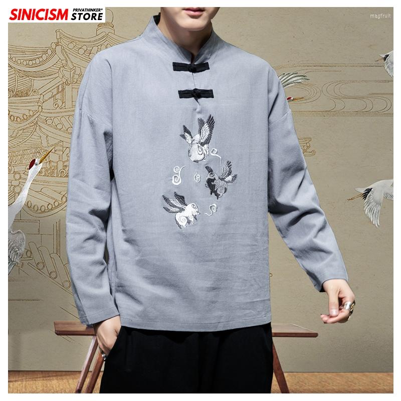 Men's T Shirts Sinicism Store 2023 Men Oversize Chinese Style Shirt Spring Casual Vintage Male Fashion Long Sleeve Clothes 5XL, Gray(asiansize)
Men's T Shirts Sinicism Store 2023 Men Oversize Chinese Style Shirt Spring Casual Vintage Male Fashion Long Sleeve Clothes 5XL, Gray(asiansize)