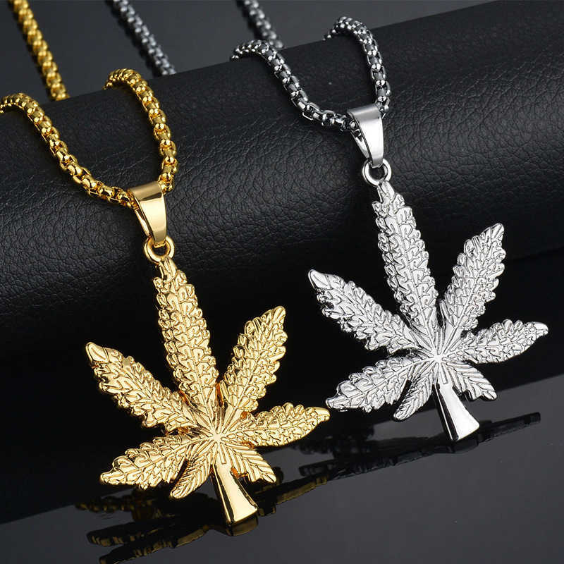 Pendant Necklaces Fashion Cuban Stainless Steel Chain Maple Leaf Hip Hop Necklace Men's Creative Jewelry Party Anniversary Gift G220524
Pendant Necklaces Fashion Cuban Stainless Steel Chain Maple Leaf Hip Hop Necklace Men's Creative Jewelry Party Anniversary Gift G220524