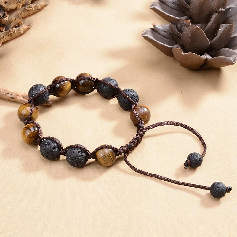 Charm Bracelets Vintage Bracelet For Men 12MM Tiger Eye Stone Woven Adjustable Volcanic Rock Jewelry Party
Charm Bracelets Vintage Bracelet For Men 12MM Tiger Eye Stone Woven Adjustable Volcanic Rock Jewelry Party