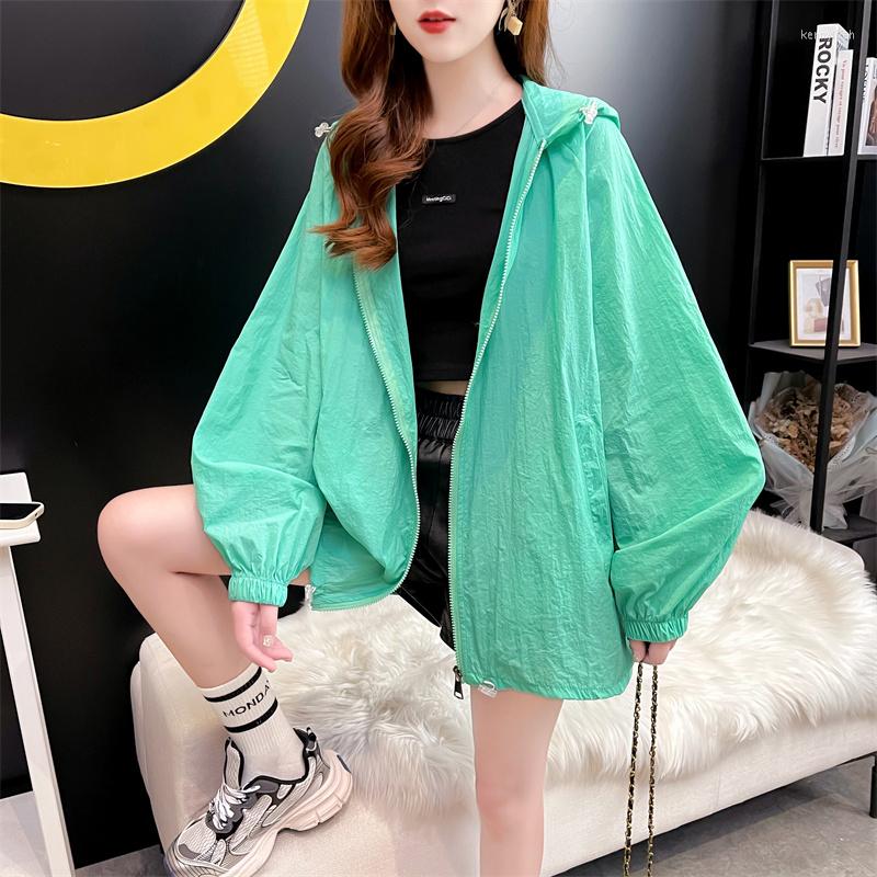 Women's Jackets DALMAZZO Large Size Women's Sun Protection Clothing Fashion Hooded Zipper Uv Casual Thin Loose Sports Coat 2023, Picture color
Women's Jackets DALMAZZO Large Size Women's Sun Protection Clothing Fashion Hooded Zipper Uv Casual Thin Loose Sports Coat 2023, Picture color