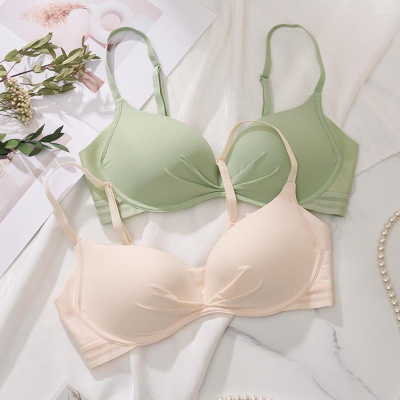 Bras Summer Breathable Ultra-thin Girls' Underwear Bar Gathers Without Marks And Folds Crossing High Elastic Bottom For Women
Bras Summer Breathable Ultra-thin Girls' Underwear Bar Gathers Without Marks And Folds Crossing High Elastic Bottom For Women