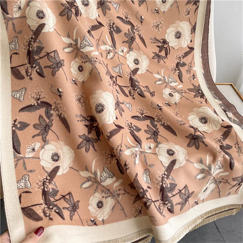Scarves Fashion Winter Rose Flower Versatile Scarf Female Blend Cashmere Double-sided Thickening Warm Shawl Travel
Scarves Fashion Winter Rose Flower Versatile Scarf Female Blend Cashmere Double-sided Thickening Warm Shawl Travel