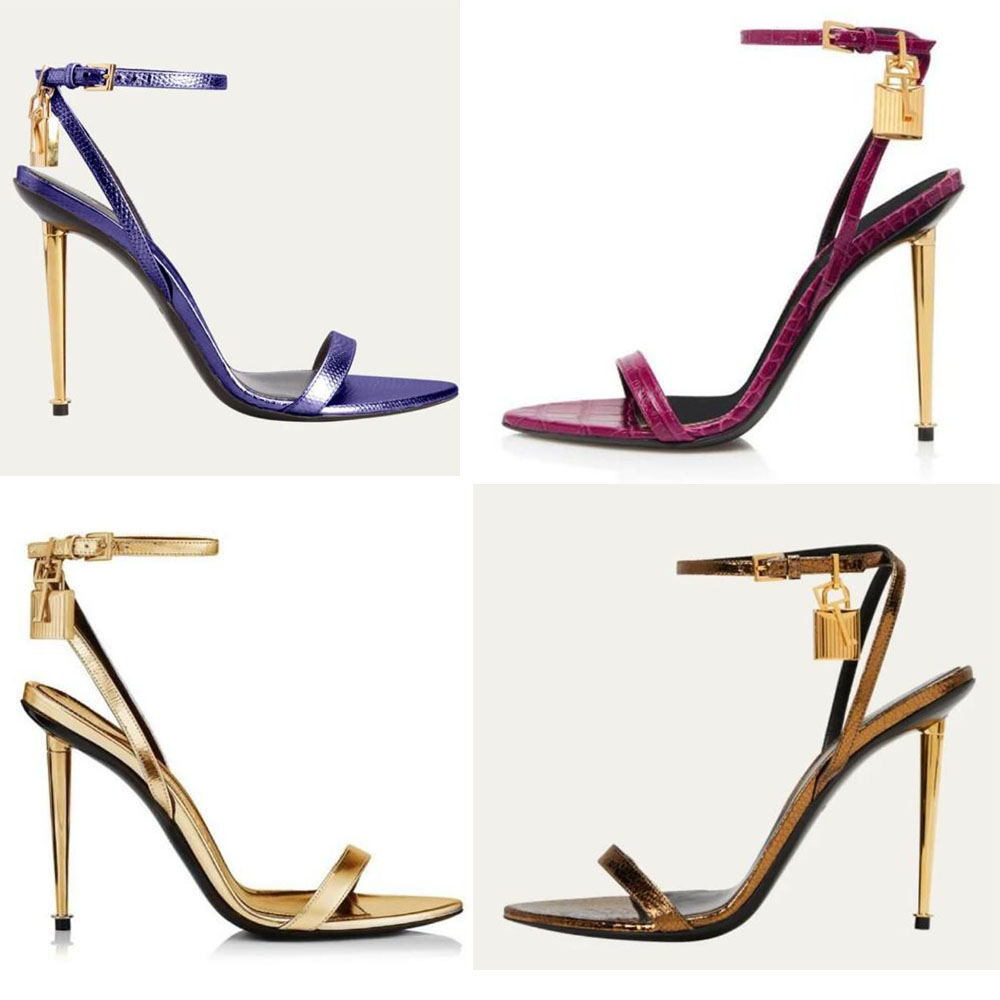 Summer Luxury Brand Sandals Women's Ford High Heels Patent Padlock Leather Lock Sandals Pointed Fashion Modern Women Show Unique Sexy Charm EU35-43, 10
Summer Luxury Brand Sandals Women's Ford High Heels Patent Padlock Leather Lock Sandals Pointed Fashion Modern Women Show Unique Sexy Charm EU35-43, 10