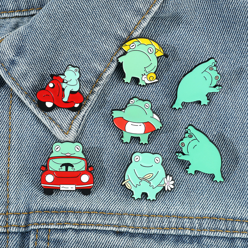 Frog Series brooch Cute Anime Movies Games Hard Enamel Pins Collect Metal Cartoon Brooch Backpack Hat Bag Collar Lapel Badges, Color #1
Frog Series brooch Cute Anime Movies Games Hard Enamel Pins Collect Metal Cartoon Brooch Backpack Hat Bag Collar Lapel Badges, Color #1