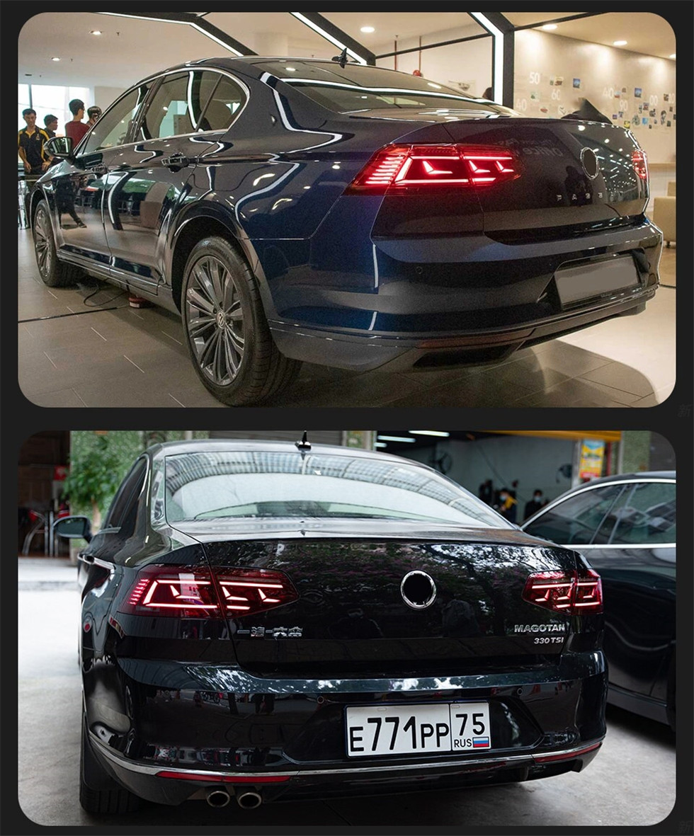 Car Rear Taillights for VW Passat B8 Tail Light 20 15-20 19 Magotan LED DRL Dynami Signal Lamp Brake Reverse Taillight