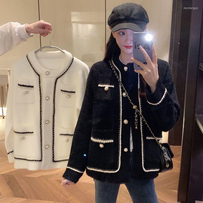 Women's Jackets Waterproof Mink Coat Temperament Cardigan Crew Neck Black For Women Autumn Vintage Woolen Chaquetas Mujer Top Jaqueta, Beige
Women's Jackets Waterproof Mink Coat Temperament Cardigan Crew Neck Black For Women Autumn Vintage Woolen Chaquetas Mujer Top Jaqueta, Beige