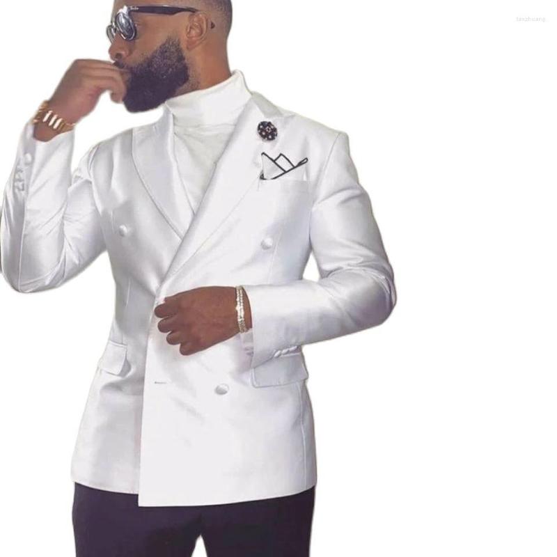 Men's Suits White Jacket Black Pant Costume Homme Men Wedding Suit Slim Fit 2 Pieces Double Breasted Tuxedo Groom Prom Blazer Masculino, Picture style2
Men's Suits White Jacket Black Pant Costume Homme Men Wedding Suit Slim Fit 2 Pieces Double Breasted Tuxedo Groom Prom Blazer Masculino, Picture style2