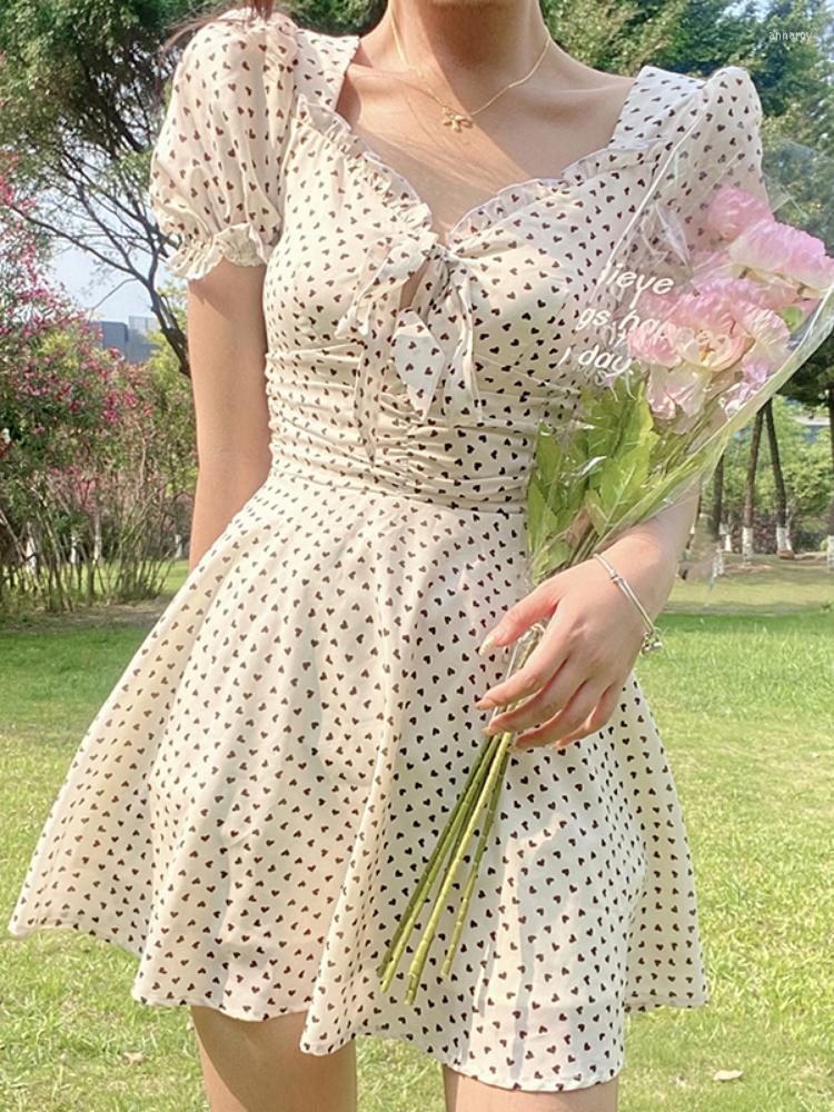 Casual Dresses WeiYao Dot Printed Mini Dress Lace Up Bow Frill Pleated Women Fairycore Short Sleeve Cute French Sundress Korean Beach, Skin
Casual Dresses WeiYao Dot Printed Mini Dress Lace Up Bow Frill Pleated Women Fairycore Short Sleeve Cute French Sundress Korean Beach, Skin