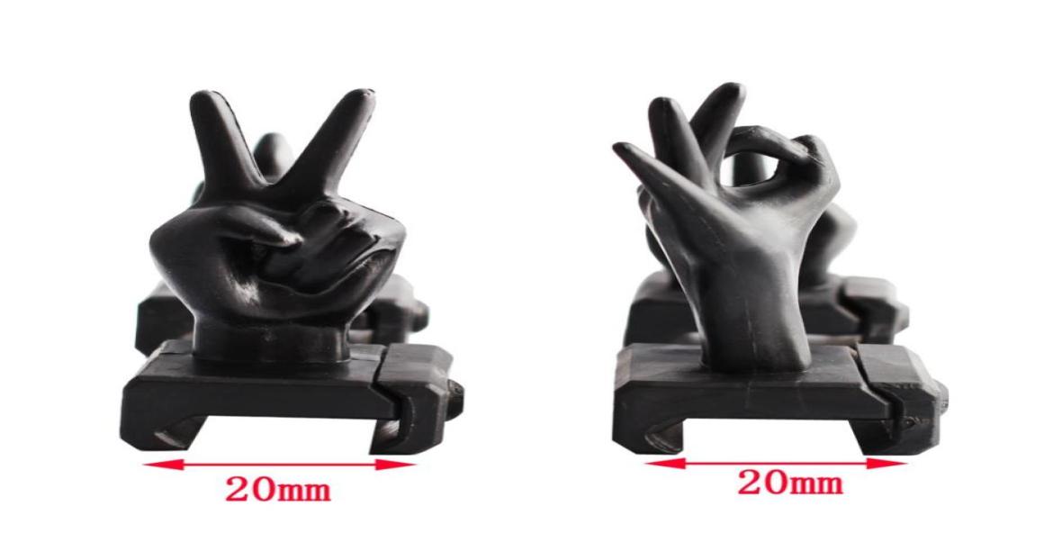 4PcsSet Novelty Finger Thumb Sights For 20mm Wide Rail Mount Base Scope Mount Decorationcx1252389, Black
4PcsSet Novelty Finger Thumb Sights For 20mm Wide Rail Mount Base Scope Mount Decorationcx1252389, Black