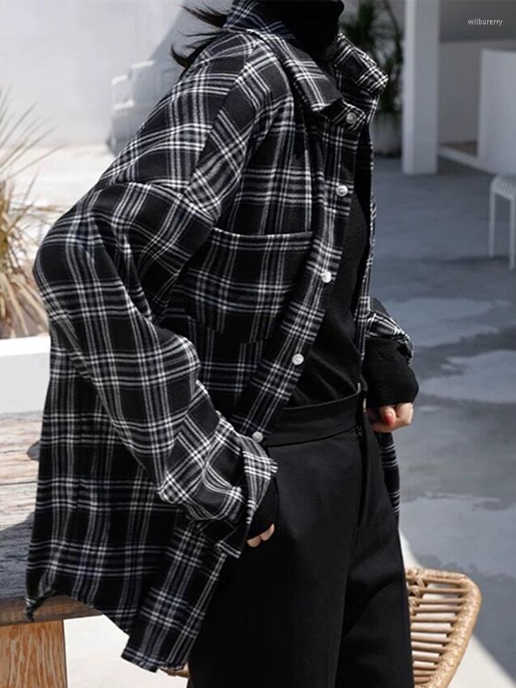 Women's Blouses Plaid Shirts Female Turn-Down Collar Button Up Women Spring Autumn 2023 Long Sleeve Tops Brushed Blouse Lady, Black
Women's Blouses Plaid Shirts Female Turn-Down Collar Button Up Women Spring Autumn 2023 Long Sleeve Tops Brushed Blouse Lady, Black