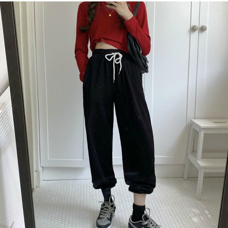 Women' Pants High Waist Loose Harlan Casual Long Sleeve Tops Female Wide-leg Solid Trousers Women Autumn Elastic Sports, White-pants
Women' Pants High Waist Loose Harlan Casual Long Sleeve Tops Female Wide-leg Solid Trousers Women Autumn Elastic Sports, White-pants