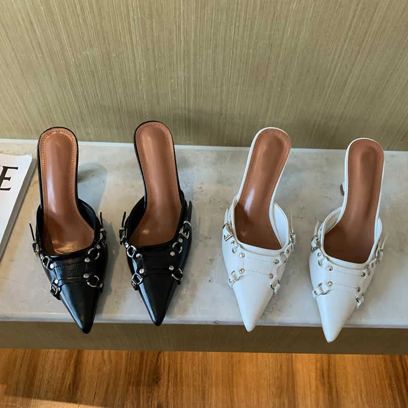 Slippers 2023 Spring New Brand Women Slipper Fashion Thin High Heel Pointed Toe Sandal Shoes Outdoor Dress Mules 230511, Black
Slippers 2023 Spring New Brand Women Slipper Fashion Thin High Heel Pointed Toe Sandal Shoes Outdoor Dress Mules 230511, Black