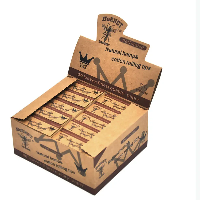 Brown Smoking Rolling Tips Hornet Cigar Accessories 50leaves/pack DIY Roll Paper Filter Tips for Making Cigarette Cones Accessory Rolling Paper
Brown Smoking Rolling Tips Hornet Cigar Accessories 50leaves/pack DIY Roll Paper Filter Tips for Making Cigarette Cones Accessory Rolling Paper