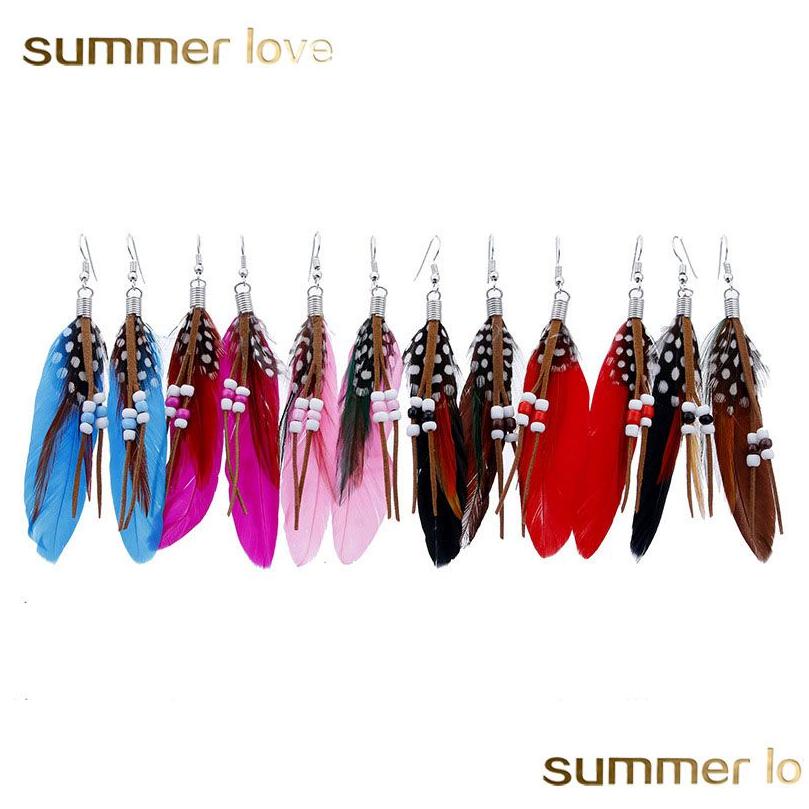 Dangle Chandelier Fashion Feather Earrings Bohemian Ethnic Long Tassels Drop Hanging Leather Beads For Elgant Women Girls 10 Color Dhxnr
Dangle Chandelier Fashion Feather Earrings Bohemian Ethnic Long Tassels Drop Hanging Leather Beads For Elgant Women Girls 10 Color Dhxnr