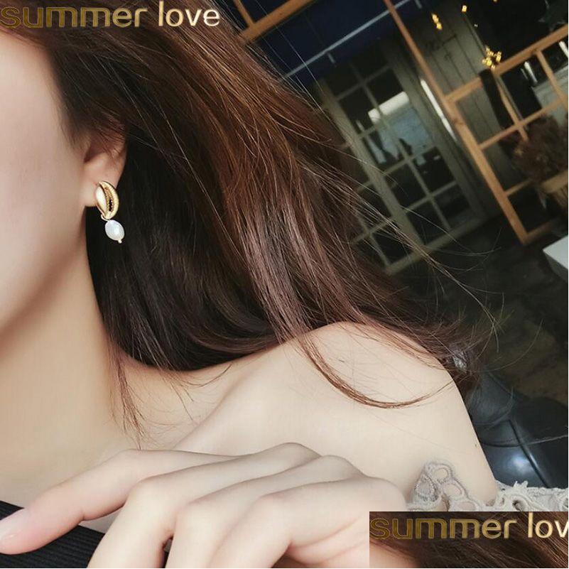 Dangle Chandelier New Fashion Retro Golden Metal Shell Earring Conch Irregar Pearl Drop Earrings Jewelry Gift For Women Girl Party Dhrjn
Dangle Chandelier New Fashion Retro Golden Metal Shell Earring Conch Irregar Pearl Drop Earrings Jewelry Gift For Women Girl Party Dhrjn