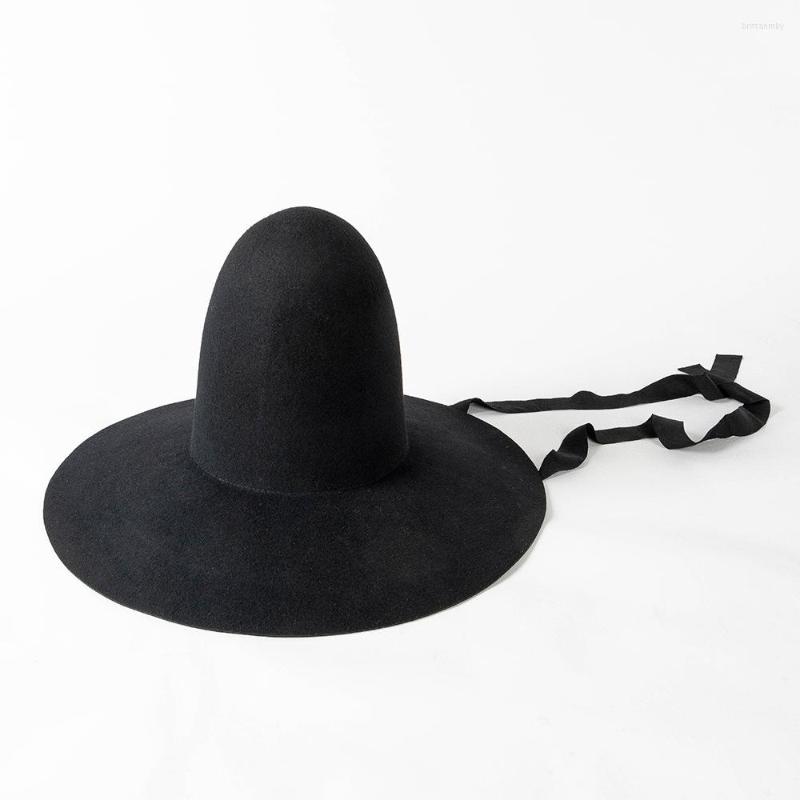 Berets 202309-HH2066 Drop Winter High Top Wool Felt Fashion Catwalk Model Show Cap Leisure Sun Hat, Black
Berets 202309-HH2066 Drop Winter High Top Wool Felt Fashion Catwalk Model Show Cap Leisure Sun Hat, Black