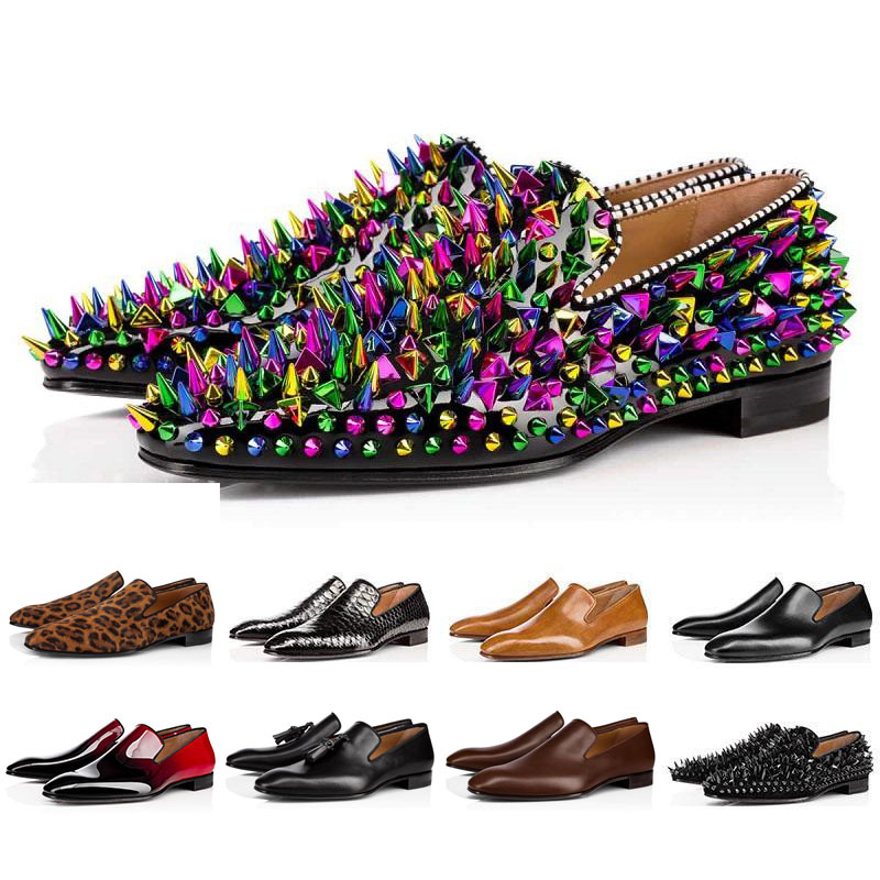Designer loafers dress mens platform shoes bottoms white Black suede Patent Leather Rivets Dress men Wedding Shoe for Business Party sneaker With Box, Color#2
Designer loafers dress mens platform shoes bottoms white Black suede Patent Leather Rivets Dress men Wedding Shoe for Business Party sneaker With Box, Color#2