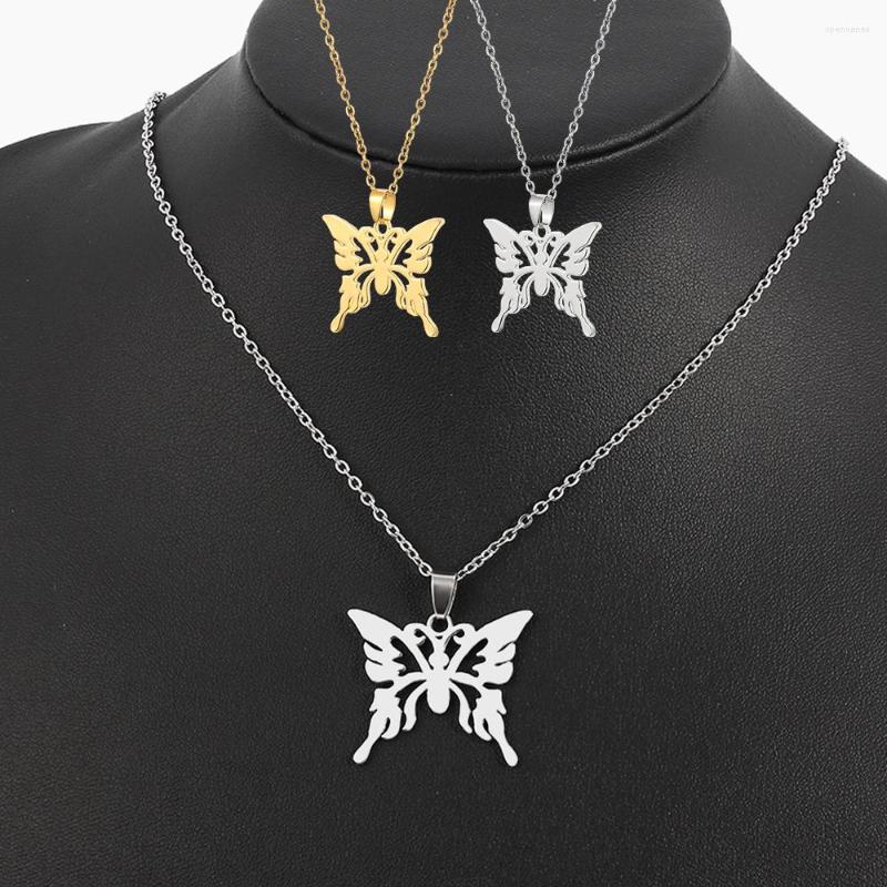 Chains Butterfly Necklace Stainless Steel Small Animal Pendant Women Chain Choker Necklaces Statement Jewelry Accessories
Chains Butterfly Necklace Stainless Steel Small Animal Pendant Women Chain Choker Necklaces Statement Jewelry Accessories