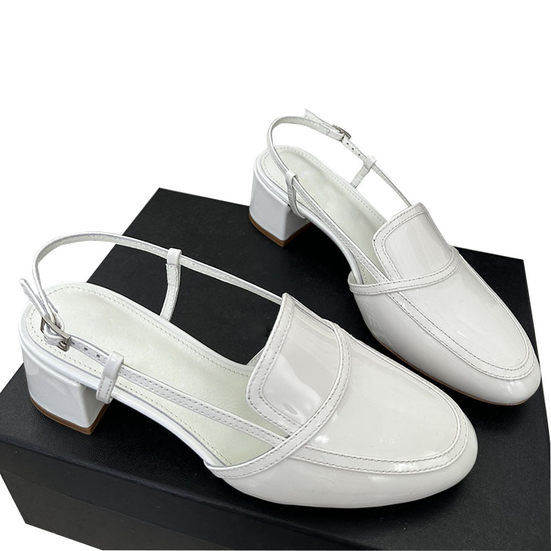 Womens Slingbacks Dress Shoes Designer Patent Leather Chunky Heels 6cm Sandals Retro Black Round Toes Slippers Slip On Slides Quilted Texture Outdoor Casual Shoe, Shoes box
Womens Slingbacks Dress Shoes Designer Patent Leather Chunky Heels 6cm Sandals Retro Black Round Toes Slippers Slip On Slides Quilted Texture Outdoor Casual Shoe, Shoes box