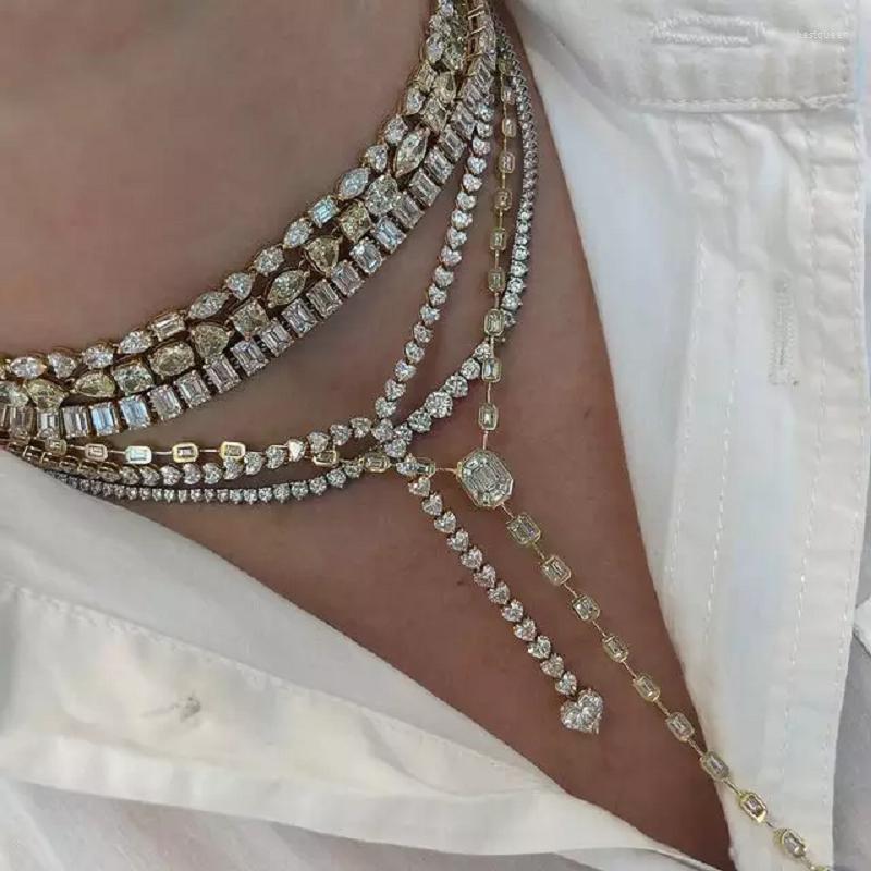 Chains 2023 Valentine's Day Gift For Lover 5A Heart Shaped CZ Tennis Chain Long Sexy Y Lariat Necklace Women
Chains 2023 Valentine's Day Gift For Lover 5A Heart Shaped CZ Tennis Chain Long Sexy Y Lariat Necklace Women