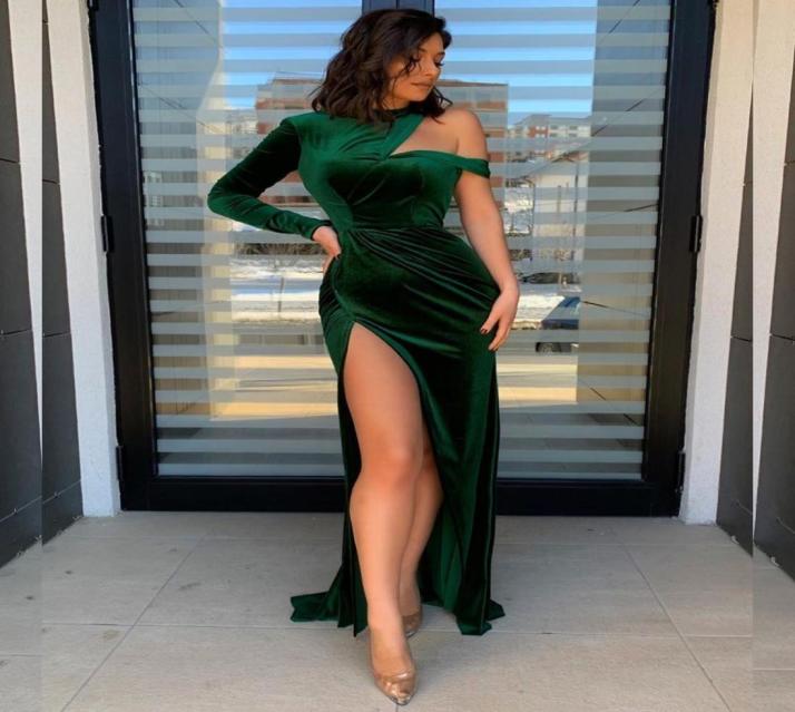 Green Velvet Mermaid Prom Dresses Sexy High Side Split One Shoulder Long Sleeve Evening Dress Formal Party Gown3099756, Dark red
Green Velvet Mermaid Prom Dresses Sexy High Side Split One Shoulder Long Sleeve Evening Dress Formal Party Gown3099756, Dark red