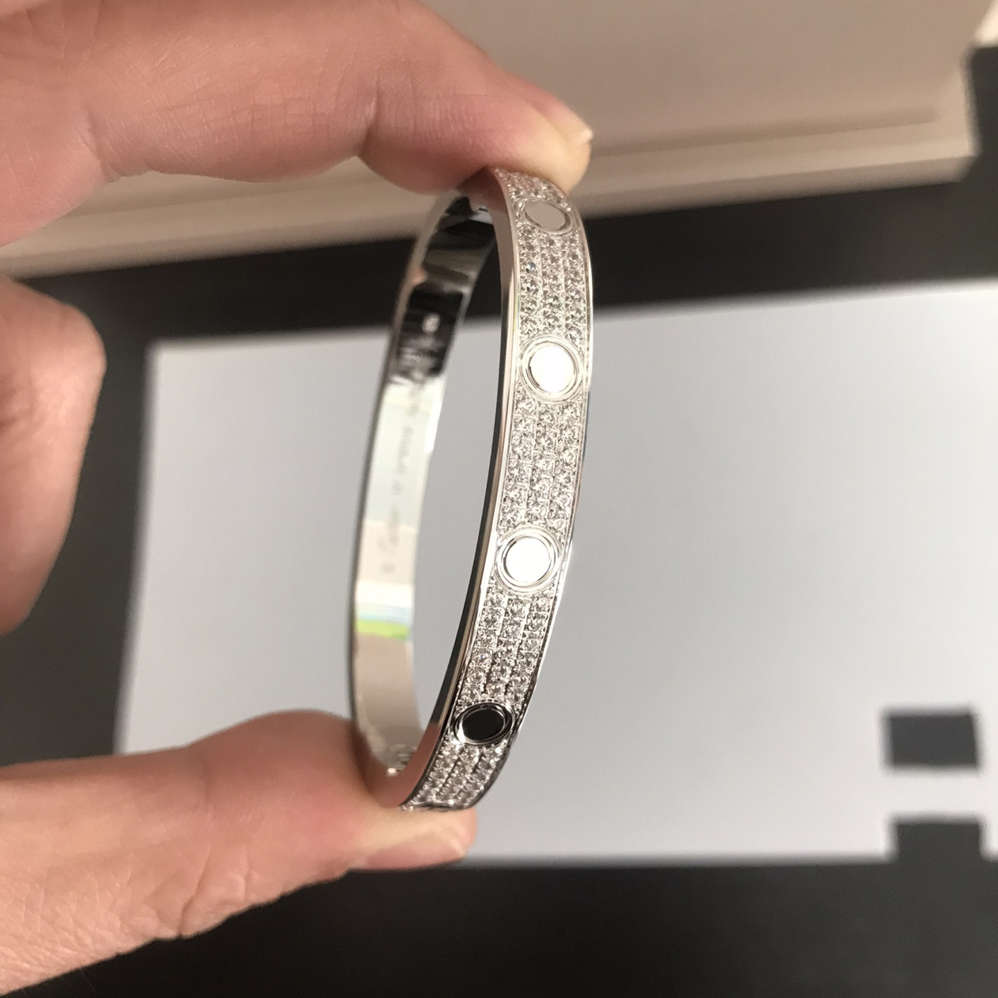 Fashion Crystal Stainless Steel Bangle Luxury Full Diamond Love Bangle Gold Womens Bracelet Stone Screwdriver Cuff Bracelets Woman Men Bangles Jewelry
Fashion Crystal Stainless Steel Bangle Luxury Full Diamond Love Bangle Gold Womens Bracelet Stone Screwdriver Cuff Bracelets Woman Men Bangles Jewelry