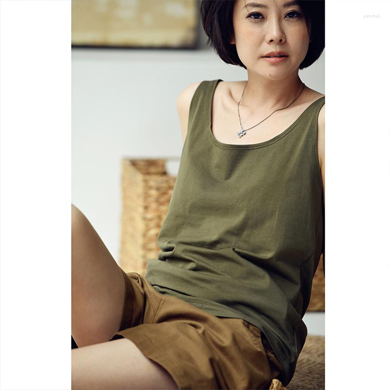 Women's Tanks MICOCO B0362C Korean Version Of The Casual Simple Multi-color Wide Strap Basic Loose Sling Vest, Army green
Women's Tanks MICOCO B0362C Korean Version Of The Casual Simple Multi-color Wide Strap Basic Loose Sling Vest, Army green