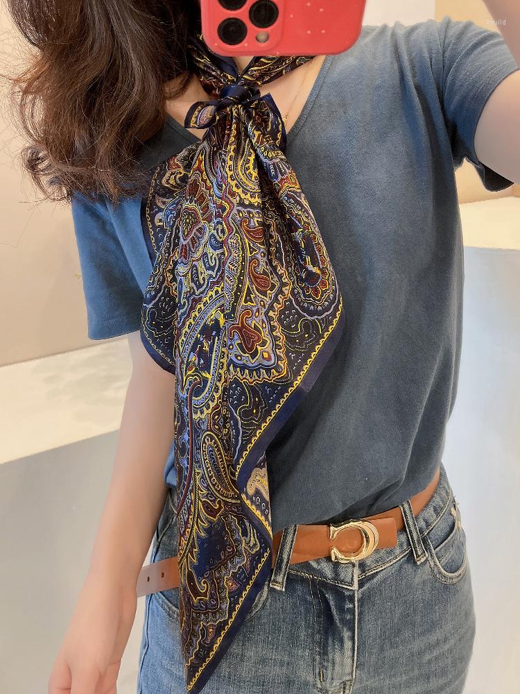 Scarves Women 100 Silk Paisley Scarf Square Shawl Hair Wraps Neckerchief For Suit Shirt Sunscreen Cape
Scarves Women 100 Silk Paisley Scarf Square Shawl Hair Wraps Neckerchief For Suit Shirt Sunscreen Cape