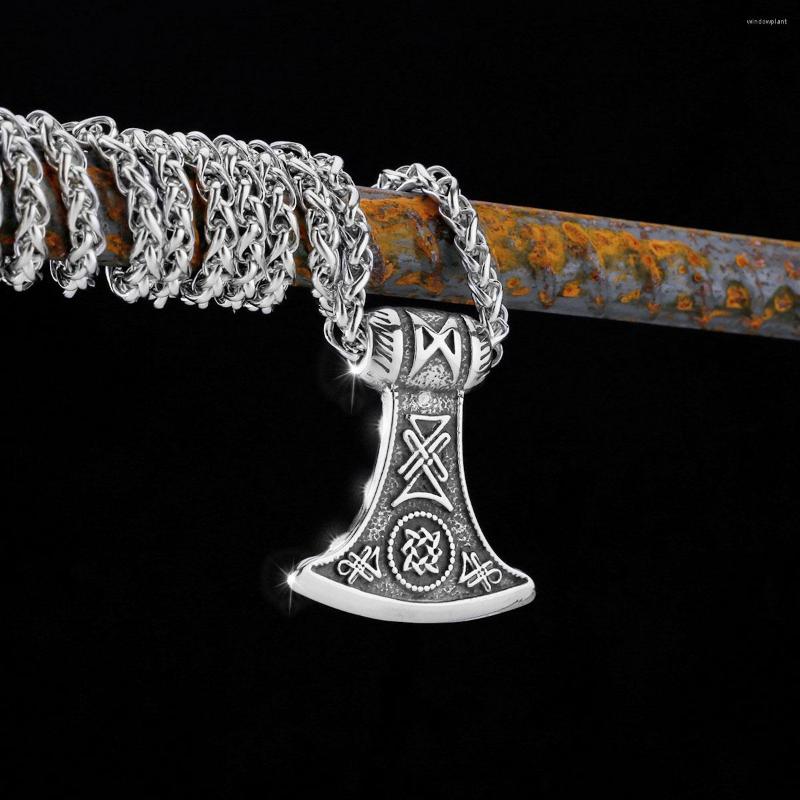 Pendant Necklaces Vikings Ax Necklace For Men Runes Compass Axe Stainless Steel Nordic Vintage Male Jewelry Amulet
Pendant Necklaces Vikings Ax Necklace For Men Runes Compass Axe Stainless Steel Nordic Vintage Male Jewelry Amulet