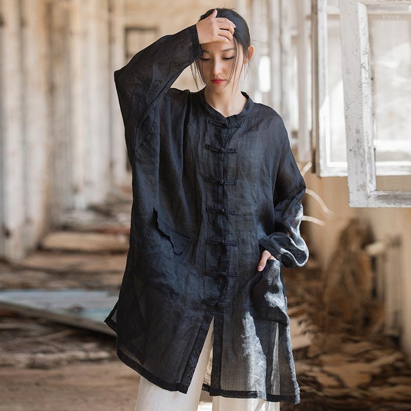 Women's Blouses NINI WONDERLAND 2023 Spring Black Ramie Loose Casual Shirt Summer Women Single Breasted Long Sleeve Sunscreen Tops Mori
Women's Blouses NINI WONDERLAND 2023 Spring Black Ramie Loose Casual Shirt Summer Women Single Breasted Long Sleeve Sunscreen Tops Mori