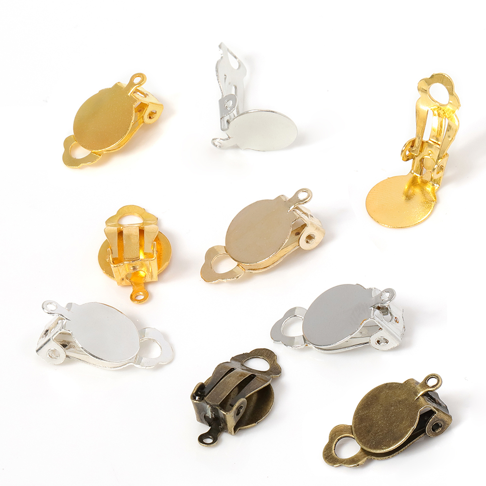 50pcs Gold Ear Clip Earrings Blank Base Setting Fit 10mm Glass Cabochon DIY Components Findings for Jewelry Making DIY
50pcs Gold Ear Clip Earrings Blank Base Setting Fit 10mm Glass Cabochon DIY Components Findings for Jewelry Making DIY