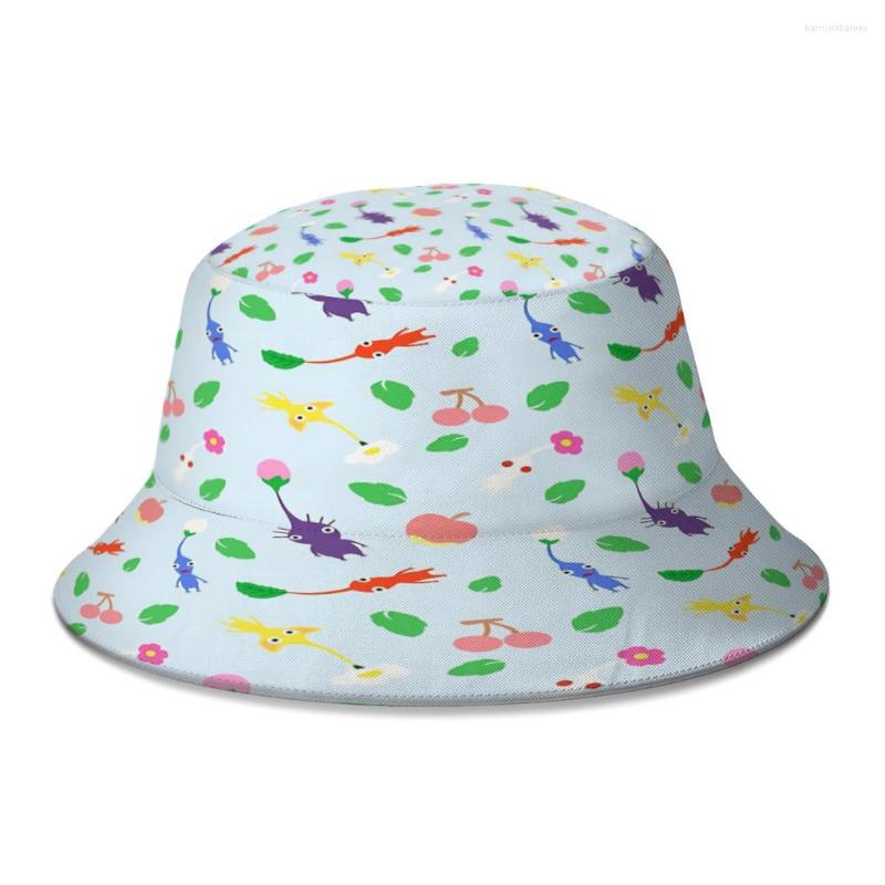 Berets Cute Pikmin Pattern Blue Bucket Hat For Women Men Teenager Foldable Bob Fisherman Hats Panama Cap Streetwear, White
Berets Cute Pikmin Pattern Blue Bucket Hat For Women Men Teenager Foldable Bob Fisherman Hats Panama Cap Streetwear, White