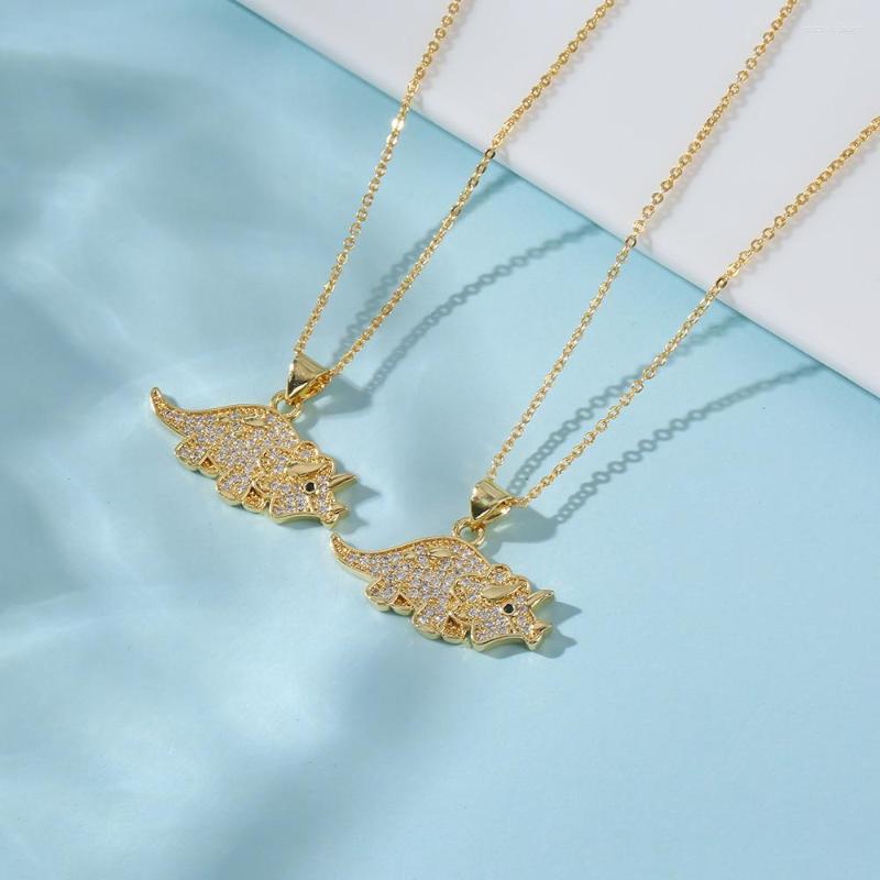 Pendant Necklaces Micro Inlaid Triangle Dinosaur Creative Niche Design Sense Men And Womens Personality Necklace Electroplating
Pendant Necklaces Micro Inlaid Triangle Dinosaur Creative Niche Design Sense Men And Womens Personality Necklace Electroplating