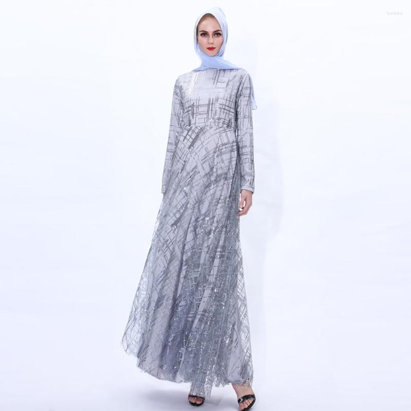 Ethnic Clothing Gorgeous Party Style Fancy Sequins Abaya Dress Muslim Women Long A - Line Female Evening Ball Gown
Ethnic Clothing Gorgeous Party Style Fancy Sequins Abaya Dress Muslim Women Long A - Line Female Evening Ball Gown