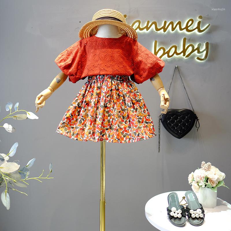 Clothing Sets Girls Outfit Summer Short Sleeve Lace Shirt Floral Skirt Children Suits Kids Clothes School Uniform 2Pcs, White
Clothing Sets Girls Outfit Summer Short Sleeve Lace Shirt Floral Skirt Children Suits Kids Clothes School Uniform 2Pcs, White