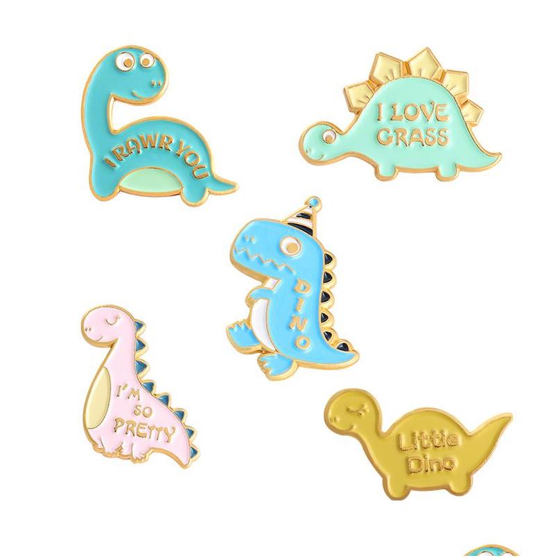 Pins Brooches Cute Cartoon Dinosaur Brooch Shirt Backpack Pins Enamel Badges Broches For Men Women Badge Jewelry Accessories Drop De Dhe9N
Pins Brooches Cute Cartoon Dinosaur Brooch Shirt Backpack Pins Enamel Badges Broches For Men Women Badge Jewelry Accessories Drop De Dhe9N
