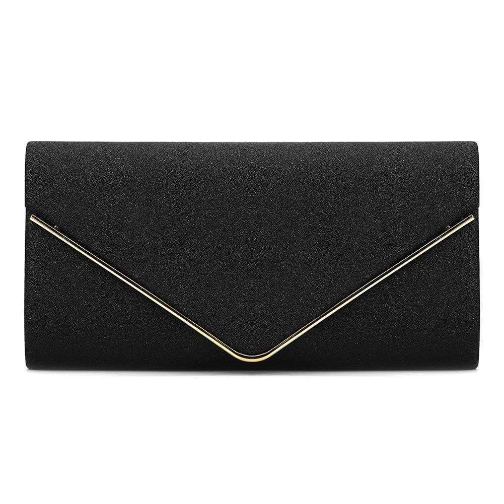 Metal Flash Material Dinner Bag Acrylic Envelope Package Banquet Evening Dress Clutch Chain, Black
Metal Flash Material Dinner Bag Acrylic Envelope Package Banquet Evening Dress Clutch Chain, Black