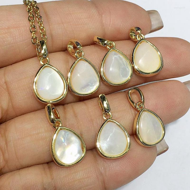 Pendant Necklaces Wholesale Natural White Shell Beads Silver Gold Plated Teardrop Shape Tiny Cute Charm Necklace Chain 18 Inches
Pendant Necklaces Wholesale Natural White Shell Beads Silver Gold Plated Teardrop Shape Tiny Cute Charm Necklace Chain 18 Inches