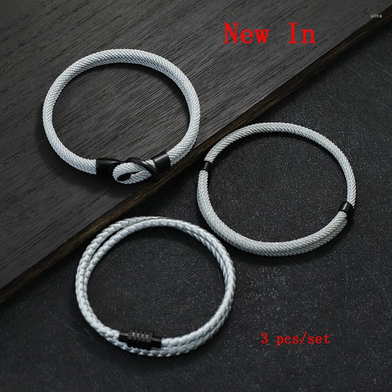 Charm Bracelets Noter 2023 Economic 3Pcs/Set Men Bracelet 4mm Keel Rope Survival Braslet Homme Casual Accessories Gift For Him Pulsera
Charm Bracelets Noter 2023 Economic 3Pcs/Set Men Bracelet 4mm Keel Rope Survival Braslet Homme Casual Accessories Gift For Him Pulsera