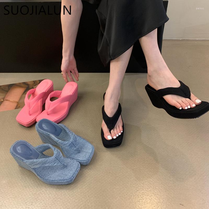 Slippers SUOJIALUN 2023 Brand Women Flip Flops Fashion High Weadge Heel Ladies Slipper Summer Outdoor Casual Dress Pumps Sandal Slide, Black
Slippers SUOJIALUN 2023 Brand Women Flip Flops Fashion High Weadge Heel Ladies Slipper Summer Outdoor Casual Dress Pumps Sandal Slide, Black