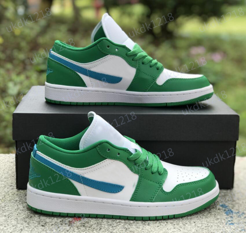 Top Quality Jumpman 1 1s Low Lucky Green Aquatone Dc0774-304 Men Women Air Sports Sneakers Og
Top Quality Jumpman 1 1s Low Lucky Green Aquatone Dc0774-304 Men Women Air Sports Sneakers Og