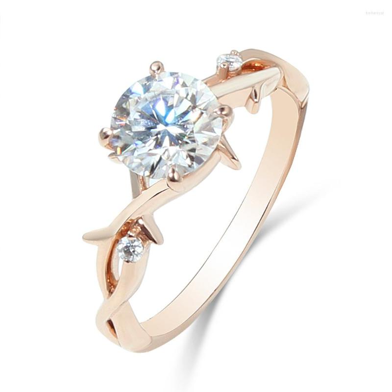 Cluster Rings Art Deco Style 18K Rose Gold 1ct 6.5mm D Color Moissanite Diamond Engagement Ring For Women Wedding
Cluster Rings Art Deco Style 18K Rose Gold 1ct 6.5mm D Color Moissanite Diamond Engagement Ring For Women Wedding