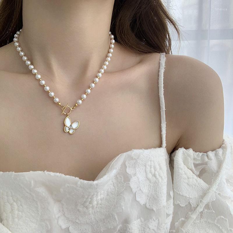Pendant Necklaces Fairy Forest Pearl Butterfly Necklace Female Harajuku Style Temperament Wild Clavicle Chain Pandent For Ladies
Pendant Necklaces Fairy Forest Pearl Butterfly Necklace Female Harajuku Style Temperament Wild Clavicle Chain Pandent For Ladies