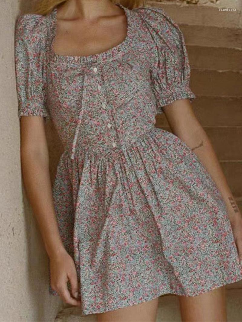 Party Dresses Women Retro Floral Print Mini Dress Edible Trees Trim 2023 Ladies Square Collar Puff Sleeve Lace-up A-Line Short Robe
Party Dresses Women Retro Floral Print Mini Dress Edible Trees Trim 2023 Ladies Square Collar Puff Sleeve Lace-up A-Line Short Robe